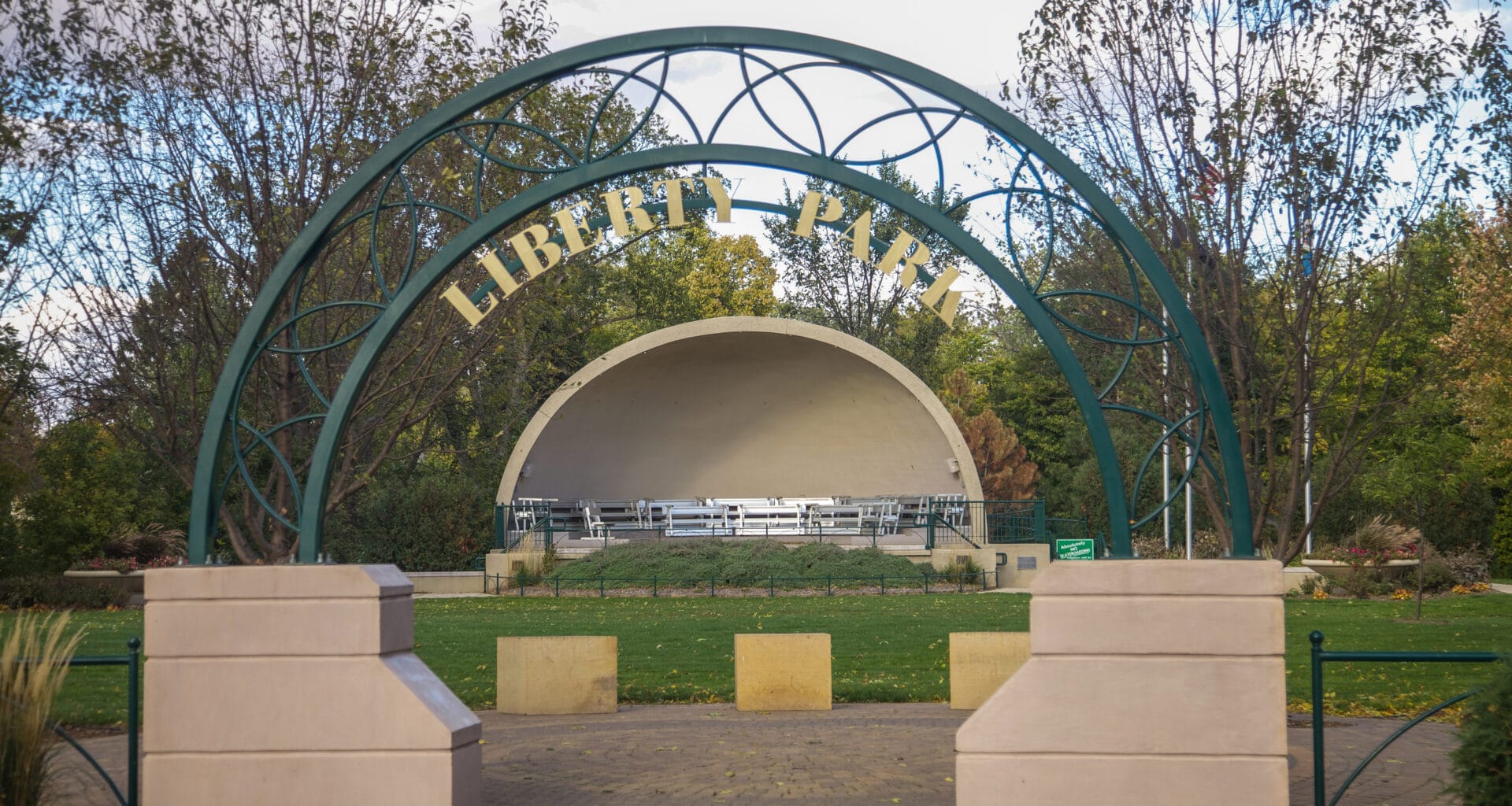Bandshell in Liberty Park in Marshall MN