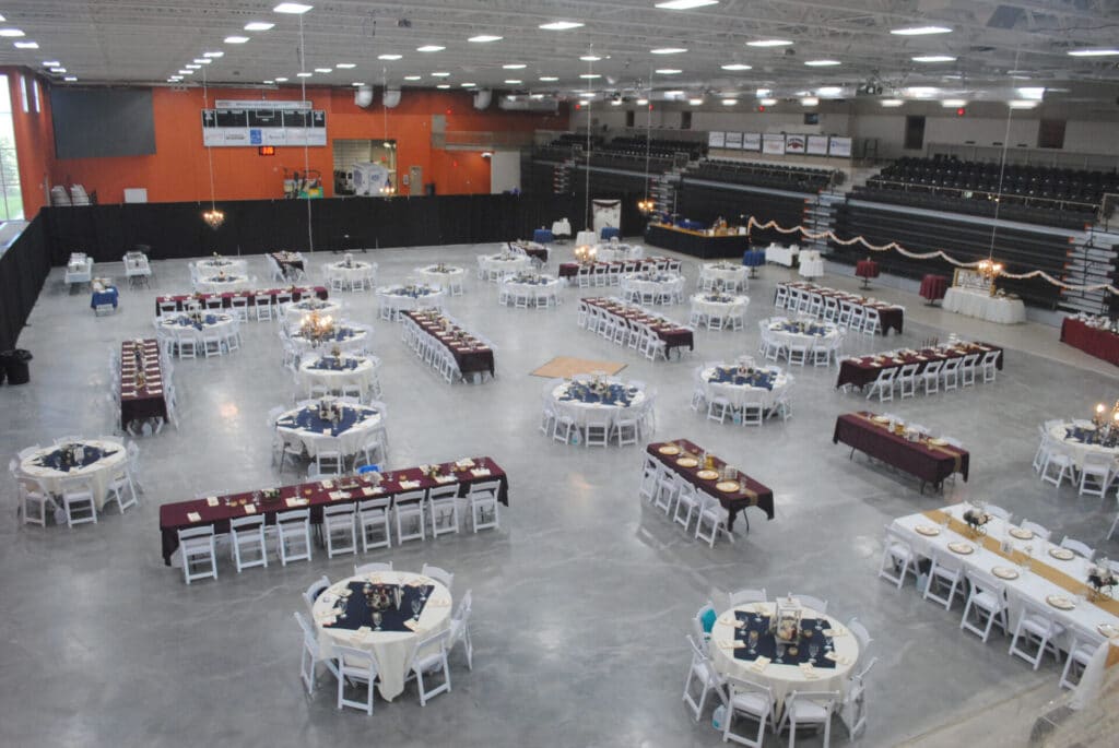 wedding in Red Baron Arena