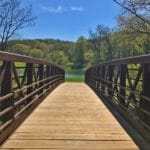Camden State Park - Bridge to Swimming Pond