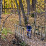 Camden State Park - Biking Bridge in Fall