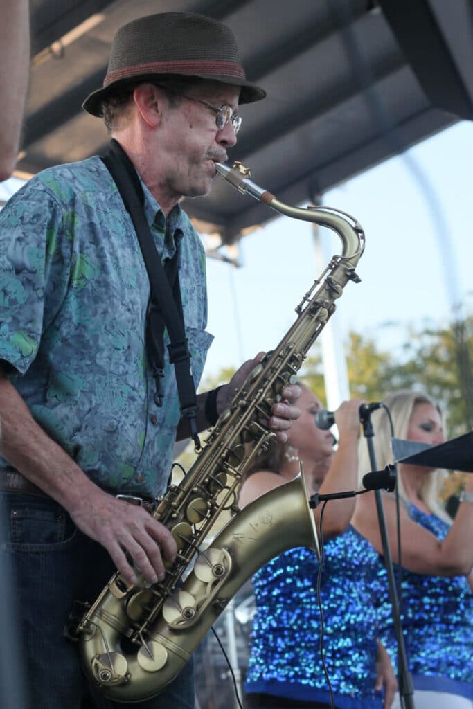 Saxophone Player on Stage at Sounds of Summer