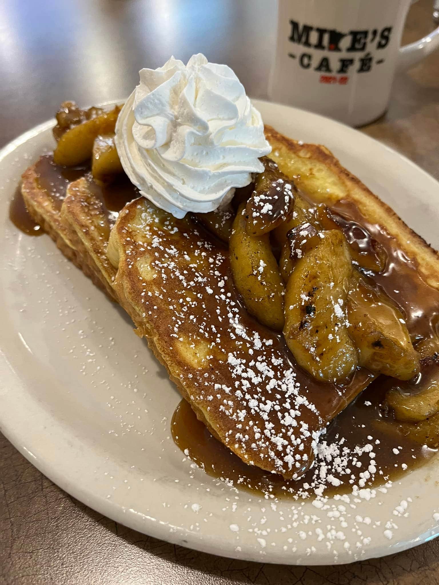 Mikes Cafe Special Caramel Apple French Toast