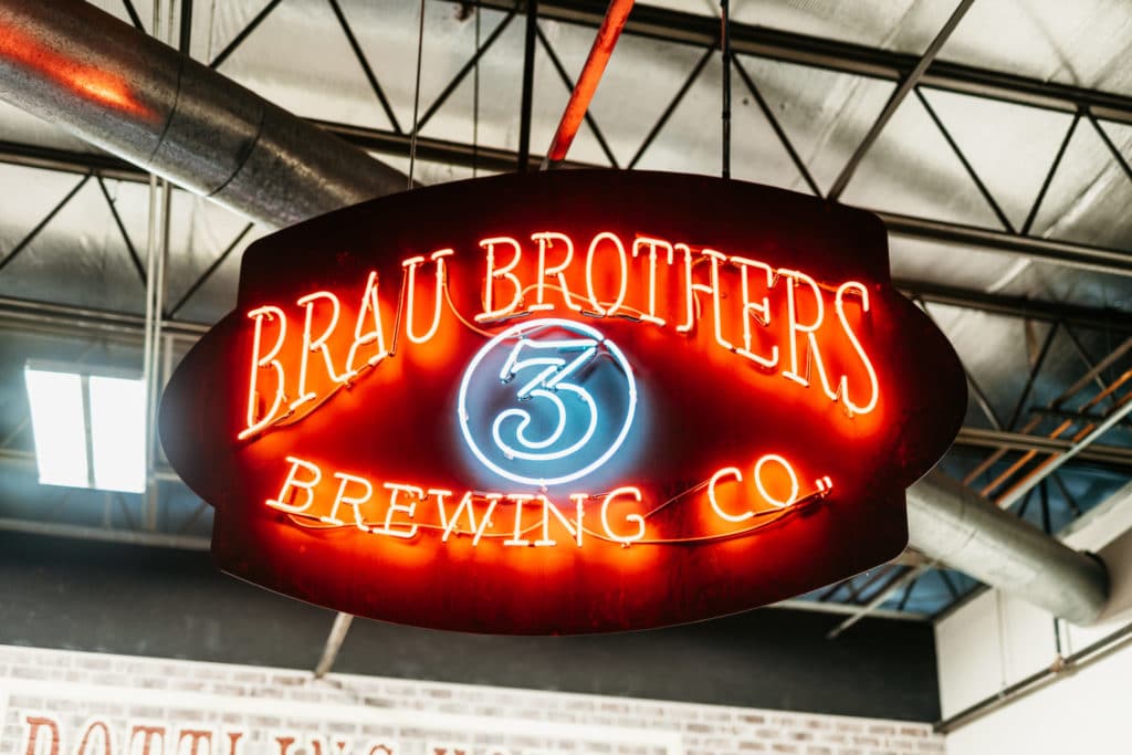 Brau Brothers Brewing Company Sign