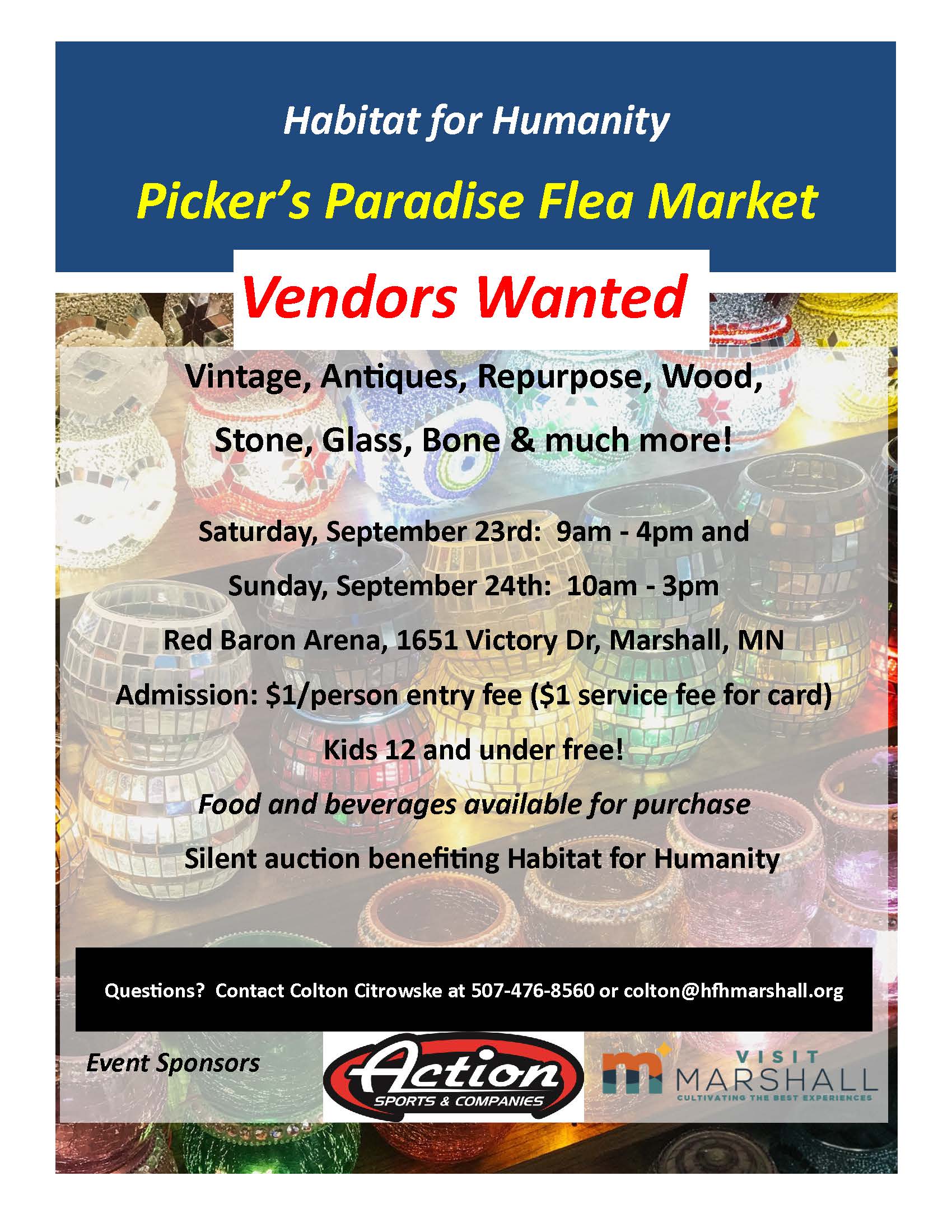Habitat Pickers Paradise Vendors Wanted Flyer 9 23 24 2022 Page 1