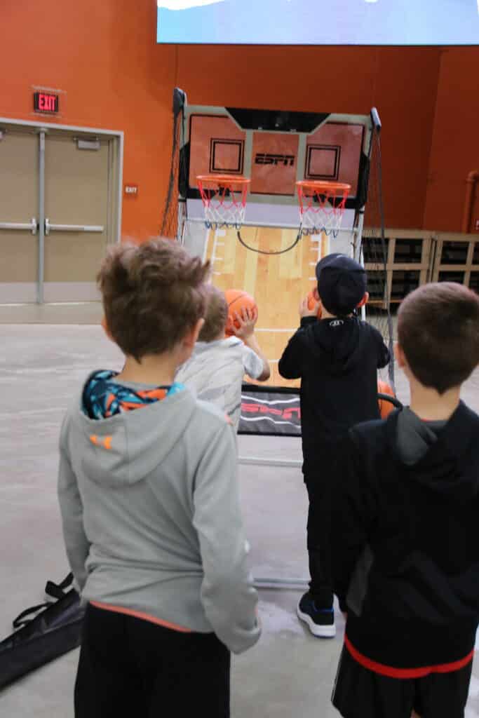 Kids Shooting Basketball @ Youth Sports