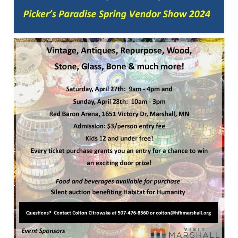 Application Habitat Pickers Paradise Spring Vendor Show 2024 Vendors Poster Page 1