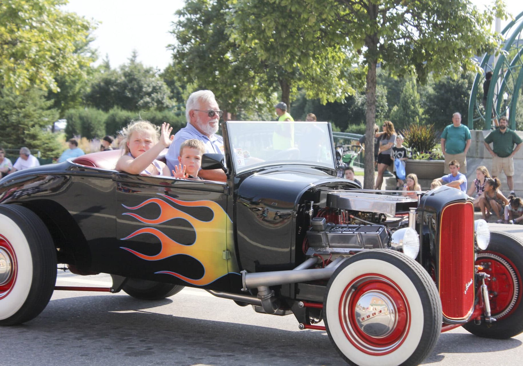 Sounds of Summer Parade - Shades of the Past Car with Flames