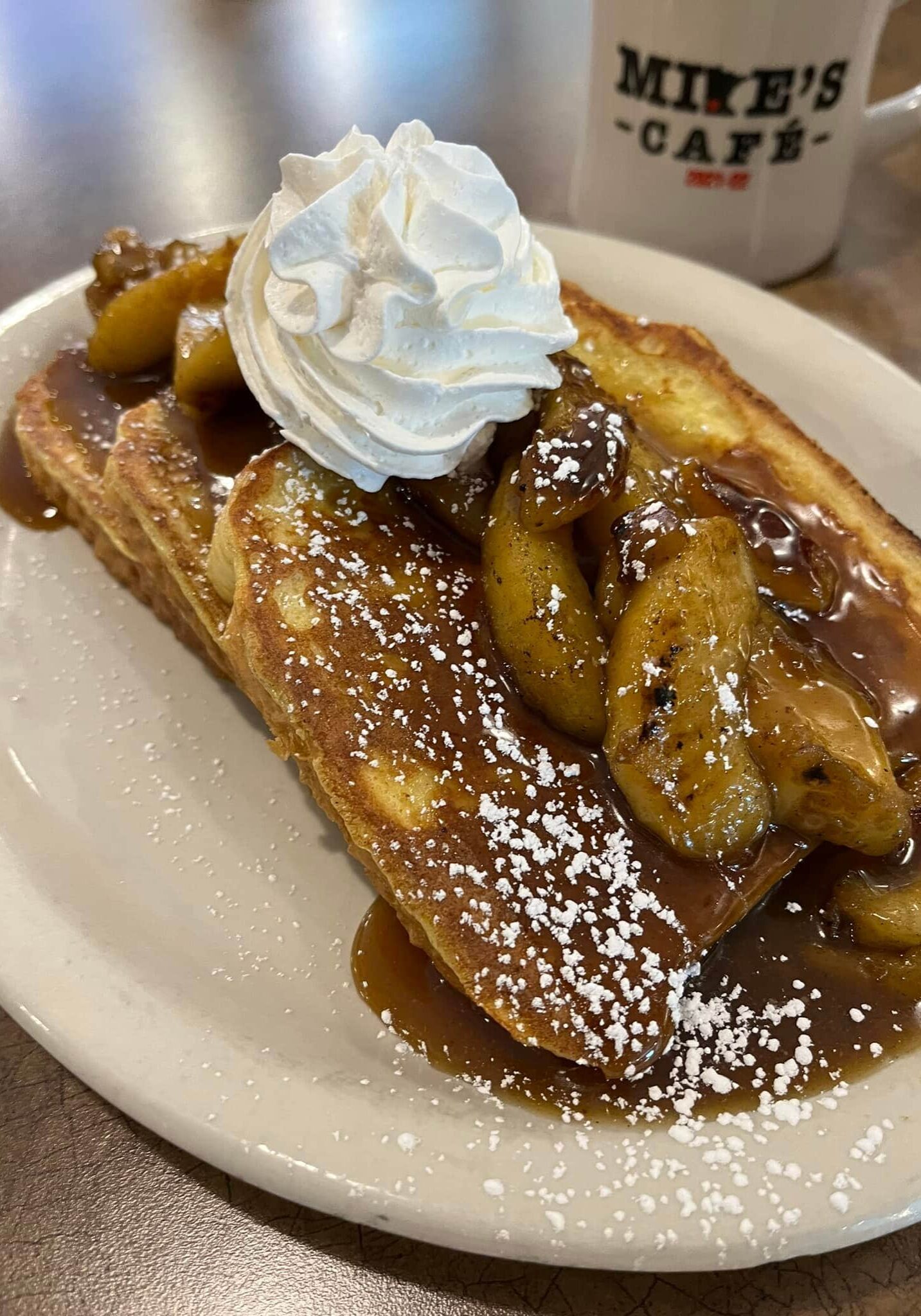 Mikes Cafe Special Caramel Apple French Toast